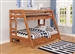 Wrangle Hill Twin Over Full Bunk Bed 2 Piece Set in Amber Wash Finish by Coaster - 460093-S