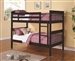 Chapman Twin Twin Bunk Bed in Black Finish by Coaster - 460234