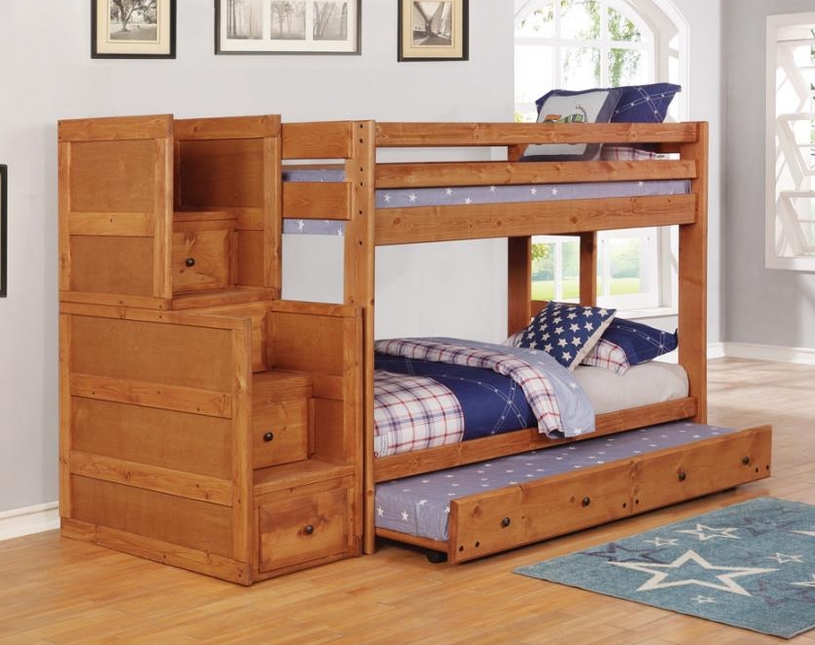 Wrangle Hill Twin Over Bunk Bed 3, Wrangle Hill Twin Over Full Bunk Bed