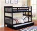 Chapman Full Full Bunk Bed in Black Finish by Coaster - 460359