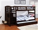 Dublin Twin Bunk Bed in Cappuccino Finish by Coaster - 460362
