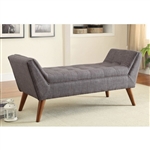 Bench in Grey Linen Like Fabric by Coaster - 500008