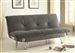 Odel Grey Futon Sofa Bed with Built-In Bluetooth Speaker by Coaster - 500046