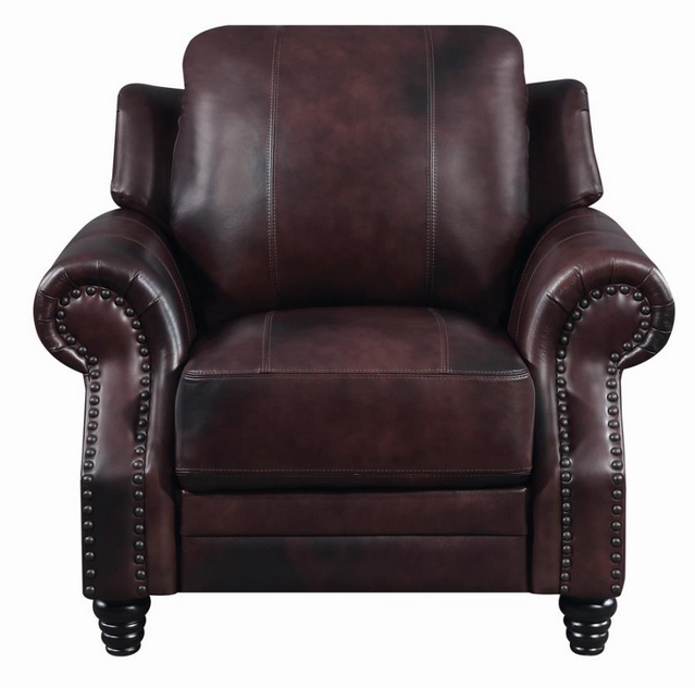 Princeton Leather Sofa By Coaster 500661, Coaster Princeton Leather Sofa
