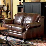 Princeton Leather Loveseat by Coaster - 500662