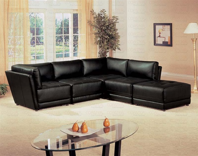 Leather Sectional By Coaster 500891, Coaster Leather Sectional Sofa