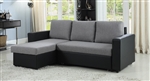 Everly Reversible Sectional Sleeper in Two Tone Fabric by Coaster - 503929