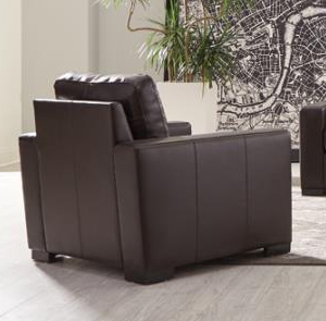 Boardmead Chair in Dark Brown Leather by Coaster - 506803