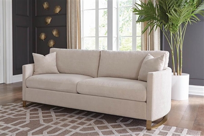 Corliss Sofa in Beige Chenille Upholstery by Coaster - 508821
