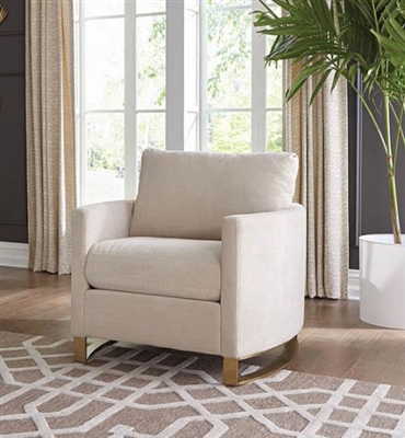 Corliss Chair in Beige Chenille Upholstery by Coaster - 508823