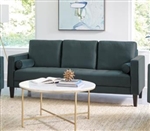 Gulfdale Sofa in Dark Teal Velvet by Coaster - 509071