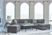 Mccord Sectional in Dark Grey Chenille Upholstery by Coaster - 509347