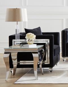 Delilah Chair in Black Velvet by Coaster - 509363