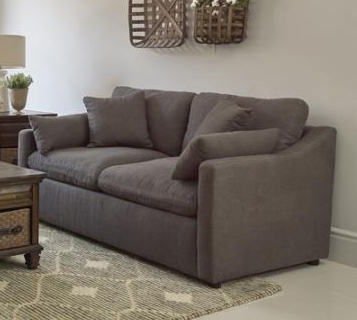 Contrary Loveseat in Charcoal Performance Fabric by Coaster - 509382