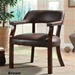 Brown Vinyl Guest Chair in Cappuccino Finish by Coaster - 513BRN
