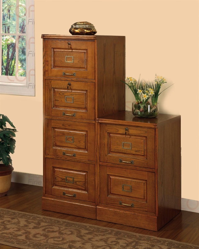4 Drawer File Cabinet In Oak Finish By Coaster 5318n