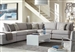 Charlotte 5 Piece Sectional in Grey Fabric Upholstery by Coaster - 551221-5