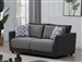 Seanna 2 Piece Sectional Loveseat in Two Tone Grey Chenille by Coaster - 551441-02