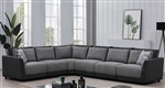 Seanna 6 Piece Sectional in Two Tone Grey Chenille by Coaster - 551441-6
