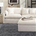 Hobson 2 Piece Loveseat in Off White Linen Like Fabric by Coaster - 551451-2