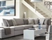 Cambria 4 Piece Sectional in Grey Fabric Upholstery by Coaster - 551511-4