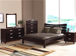 Stuart 6 Piece Bedroom Set in Rich Cappuccino Finish by Coaster - 5631