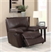 Clifford Recliner in Chocolate Brown Leather by Coaster - 600283