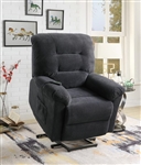 Power Lift Recliner in Charcoal Performance Chenille Upholstery by Coaster - 600398