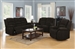 Gordon 2 Piece Reclining Sofa Set in Dark Brown Chenille Upholstery by Coaster - 601461-S