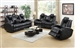 Element 2 Piece Power Reclining Living Room Set in Black Performance Leatherette by Coaster - 601741P-S