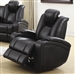 Delange Power Recliner in Black Performance Leatherette by Coaster - 601743P