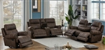 Brixton 2 Piece Reclining Living Room Set in Buckskin Brown Performance Coated Microfiber by Coaster - 602441-S2