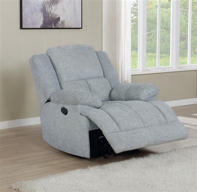 Belize Power Glider Recliner in Gray Performance Fabric by Coaster - 602563P