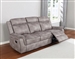 Lawrence Reclining Sofa in Taupe Performance Coated Microfiber by Coaster - 603501