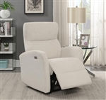 Power Recliner in Beige Performance Chenille by Coaster - 608938P