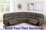 Variel Build Your Own Reclining Sectional in Brown Performance Fabric by Coaster - 608980-BYO