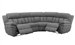 Bahrain 4 Piece Reclining Sectional in Charcoal Chenille by Coaster - 609540-04