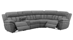Bahrain 5 Piece Reclining Sectional in Charcoal Chenille by Coaster - 609540-05