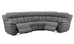 Bahrain 4 Piece Power Reclining Sectional in Charcoal Chenille by Coaster - 609540P-4