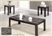 Marble Like Top 3 Piece Occasional Table Set in Black Finish by Coaster - 700375