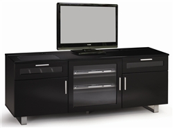 Connect-It 59 Inch TV Console in Black Finish by Coaster - 700672