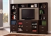 4 Piece Entertainment Center in Cappuccino Finish by Coaster - 700881-4