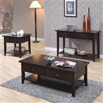 Whitehall Coffee Table in Cappuccino Finish by Coaster - 700968