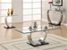 Glass Top 3 Piece Occasional Table Set by Coaster - 701238S