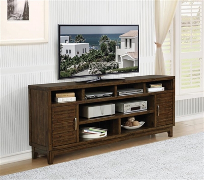 84 Inch TV Console in Rustic Mindy Finish by Coaster - 704243