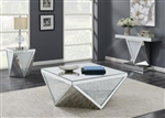 Glitter Infused Clear Mirror Coffee Table by Coaster - 722508