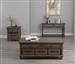 Storage Coffee Table in Weathered Burnish Brown Finish by Coaster - 724058