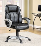 Black Vinyl Office Chair by Coaster - 800038