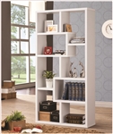Bookcase Display Cabinet in White Finish by Coaster - 800136