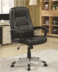 Black Fabric Executive Office Chair by Coaster - 800209